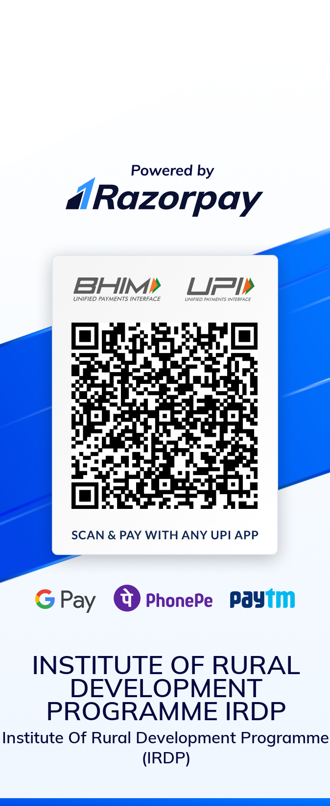QR Code for Donation